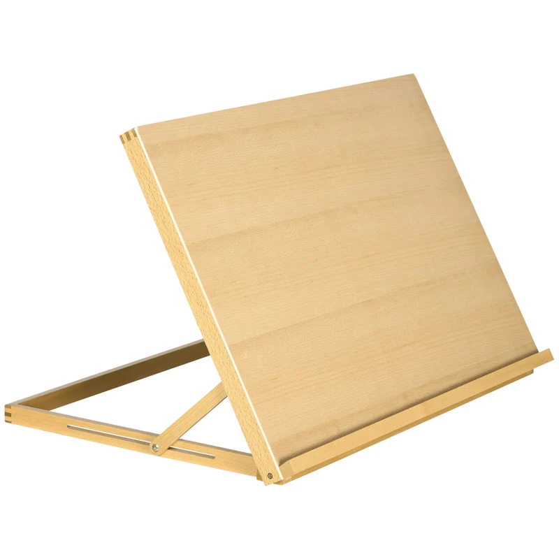 Chevalet de table formats a2 76 x 51 x 51 cm inclinable pliable artiste épuré contemporain en bois de hêtre naturel 21_0006111
