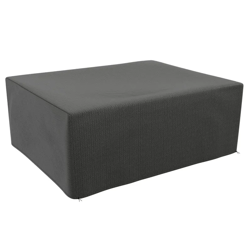 Housse de jardin table rectangulaire 235 x 190 x 90 cm protection anti uv étanche moderne épuré en polyéthylène gris 21_0004608