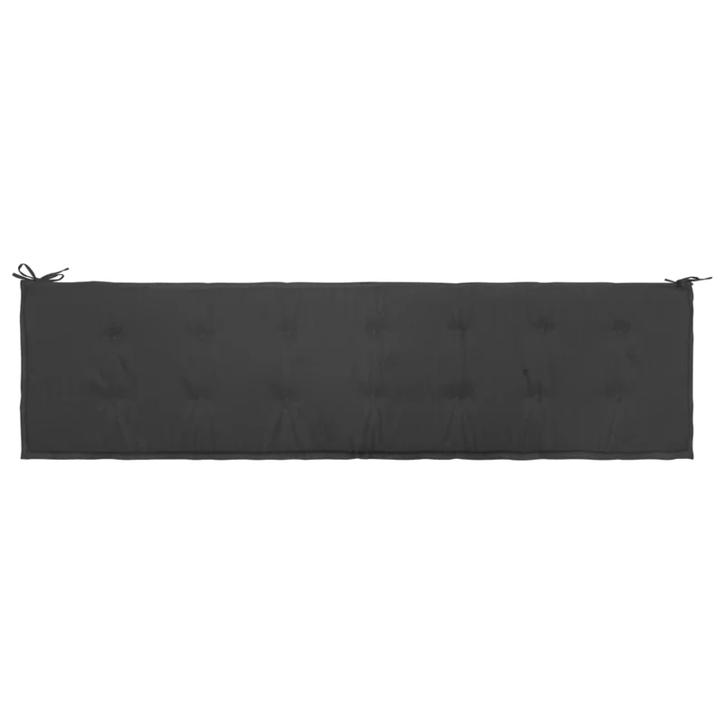 Coussin de banc de jardin Anthracite 200 x 50 x 3 cm DEC021740