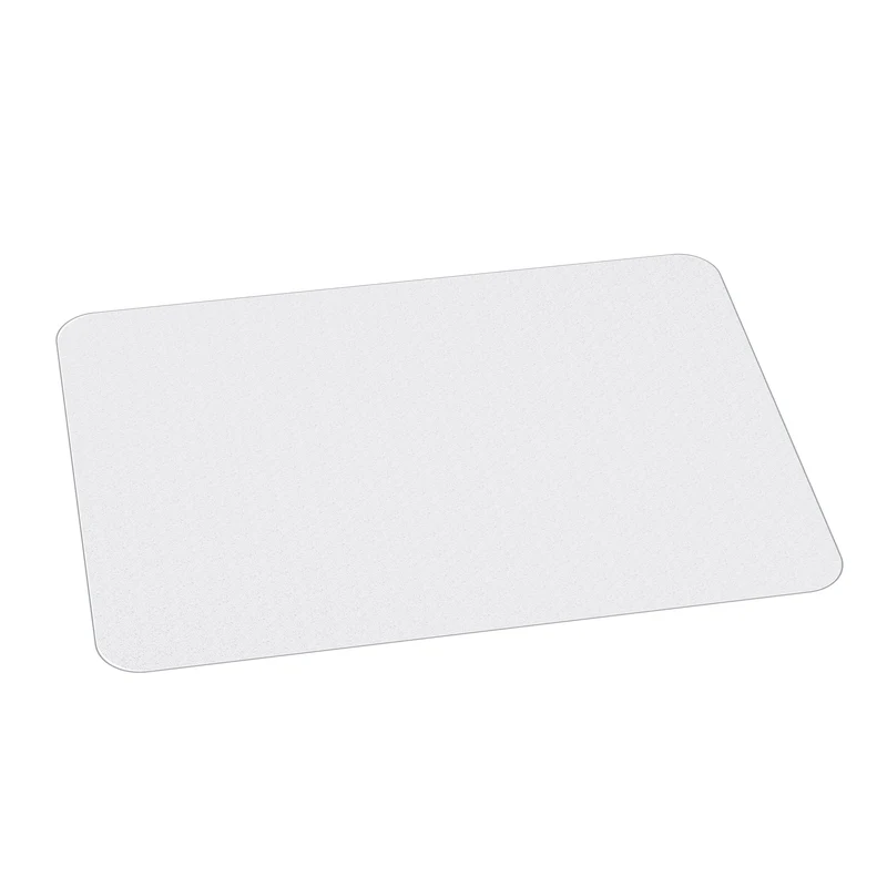 Tapis pour chaise de bureau rectangulaire 120 x 90 x 0,15 cm antidérapant lavable minimaliste en plastique transparent 21_0006425