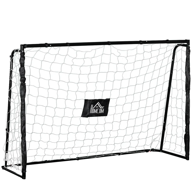 But de football pour entraînement et match 186 x 62 x 123 cm montage rapide piquets inclus contemporain en métal blanc 21_0006626