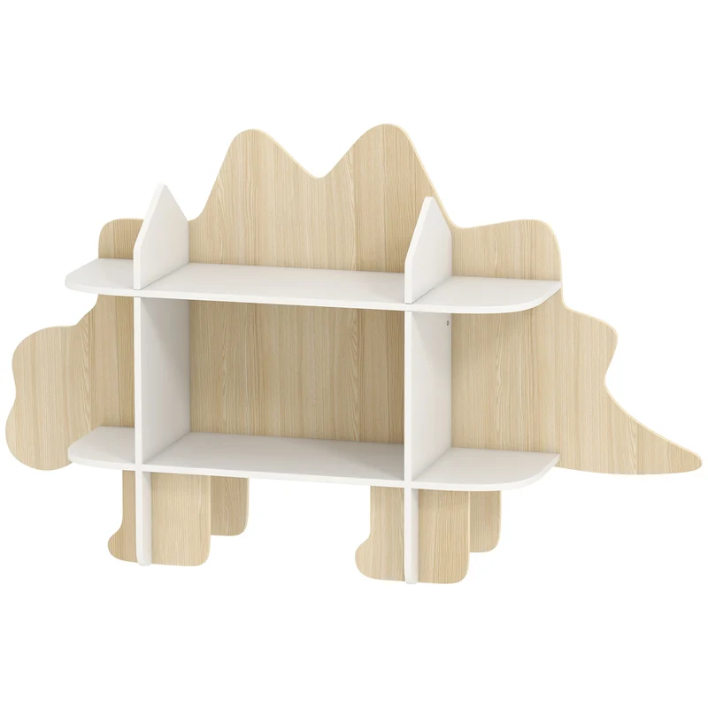 Bibliothèque enfant rangement jouets et livres 120 x 28 x 72,2 cm favorise autonomie stabilité moderne en MDF naturel 21_0000173