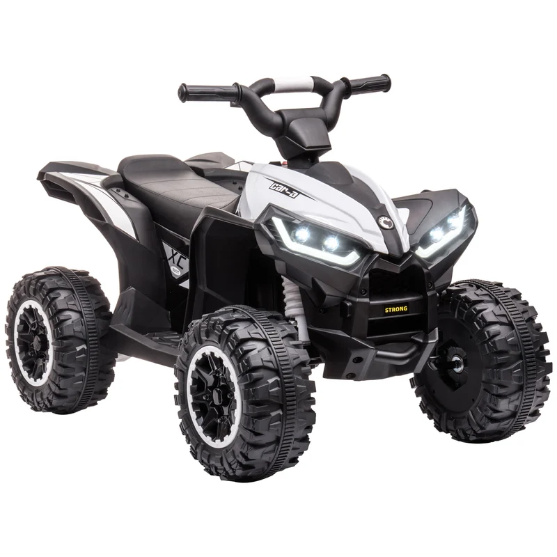 Quad buggy électrique enfant 3-5 ans 83 x 53 x 55.5 cm siège ergonomique suspension tout-terrain moderne en PP noir 21_0000522