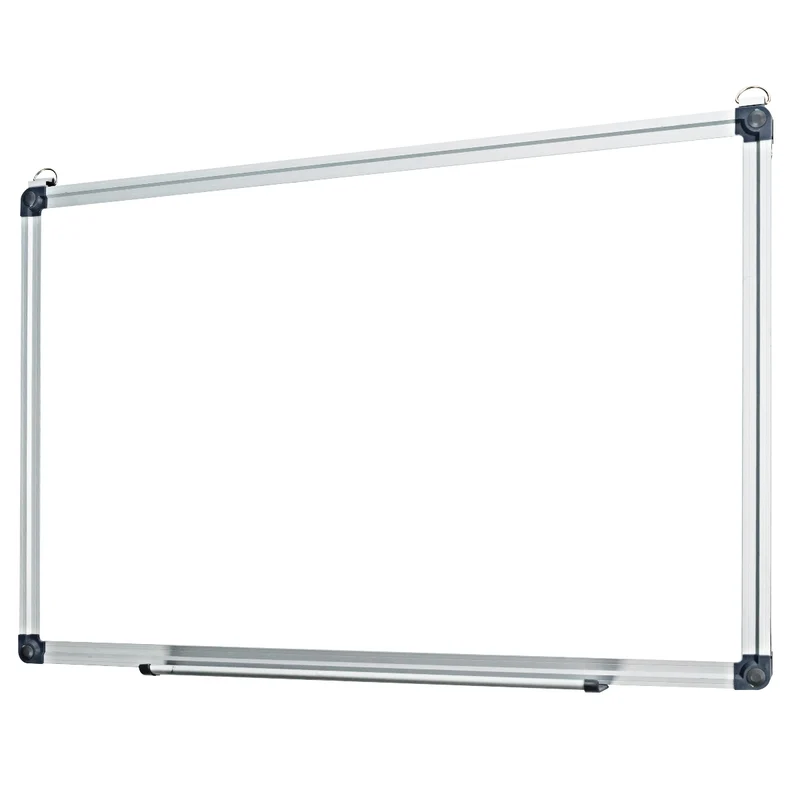 Tableau effaçable à sec de 50 x 35 cm tableau mural avec plateau amovible tableau blanc magnétique à cadre en aluminium 20_0001227
