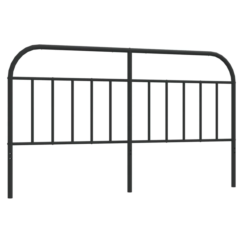 Tête de lit accessoire couchage chambre à coucher meuble 180 cm métal noir TDL0202424