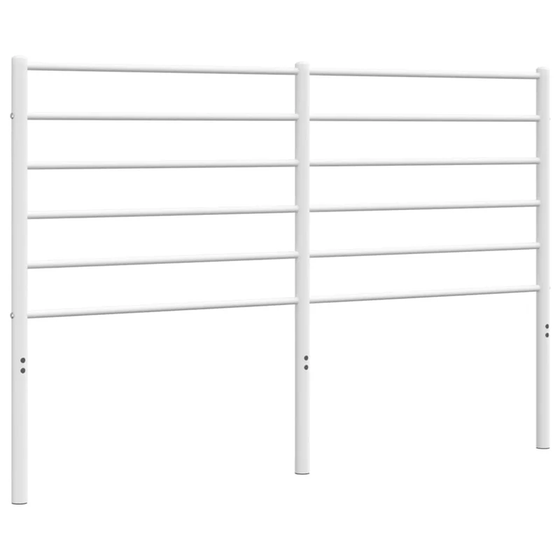 Tête de lit accessoire couchage chambre à coucher meuble 150 cm métal blanc TDL0202476
