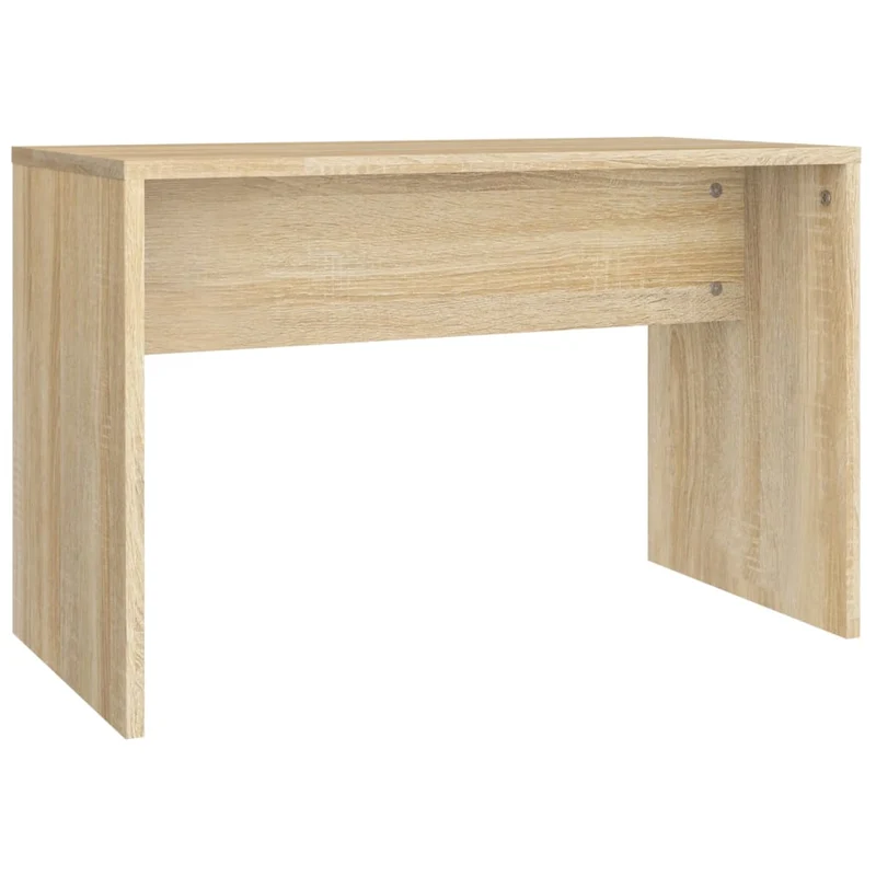 Tabouret de coiffeuse classique couleur chêne sonoma 70 x 35 x 45 cm en bois d'ingénierie DEC024978