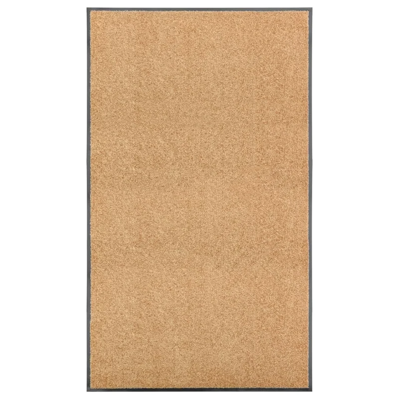 Paillasson lavable 90 x 150 cm PVC antidérapant et polyamide crème DEC040611