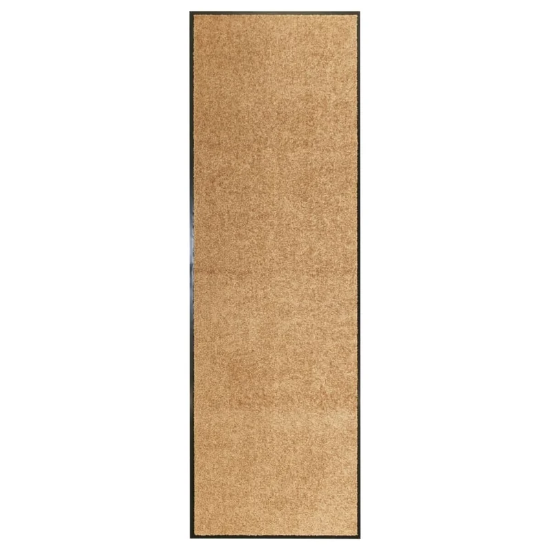 Paillasson lavable 60 x 180 cm PVC et polyamide crème DEC040608