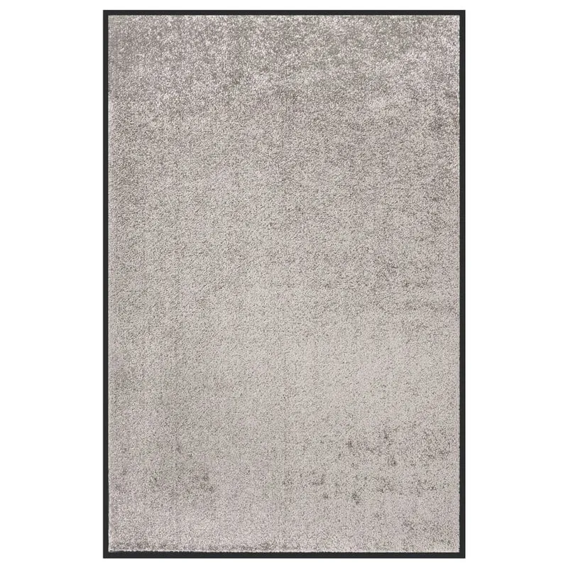 Paillasson porte d'entrée dessous antidérapant 80 x 120 cm PP torsadé gris vinyle DEC040596