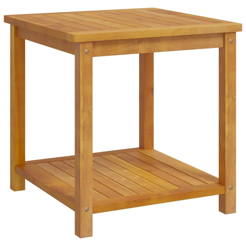 Table d'appoint en bois d'acacia massif 45 x 45 x 45 cm DEC040261