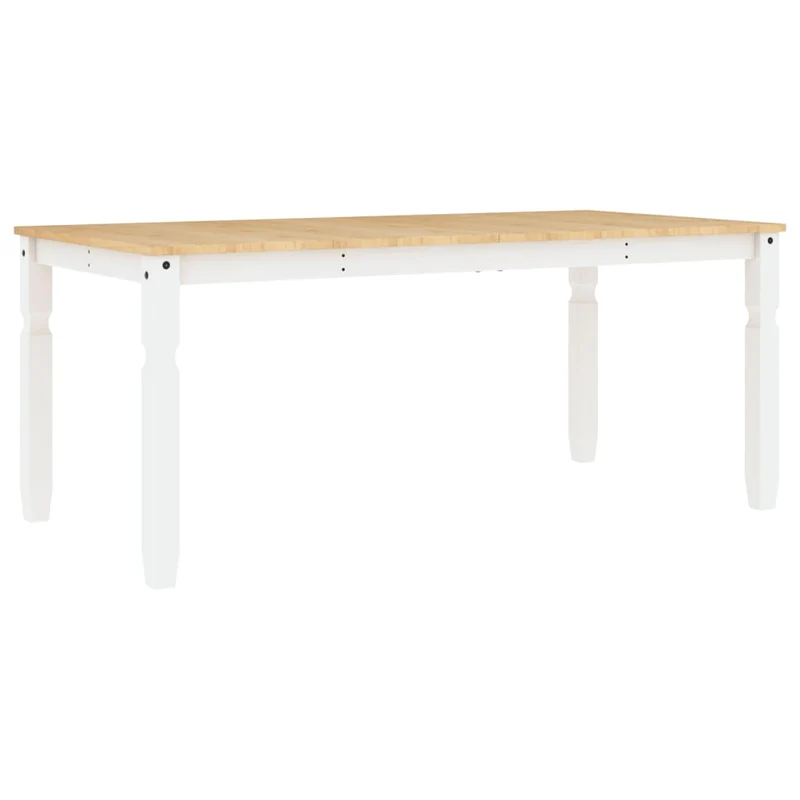 Table de salle à manger design moderne 180 x 90 x 75 cm bois massif de pin DEC036856