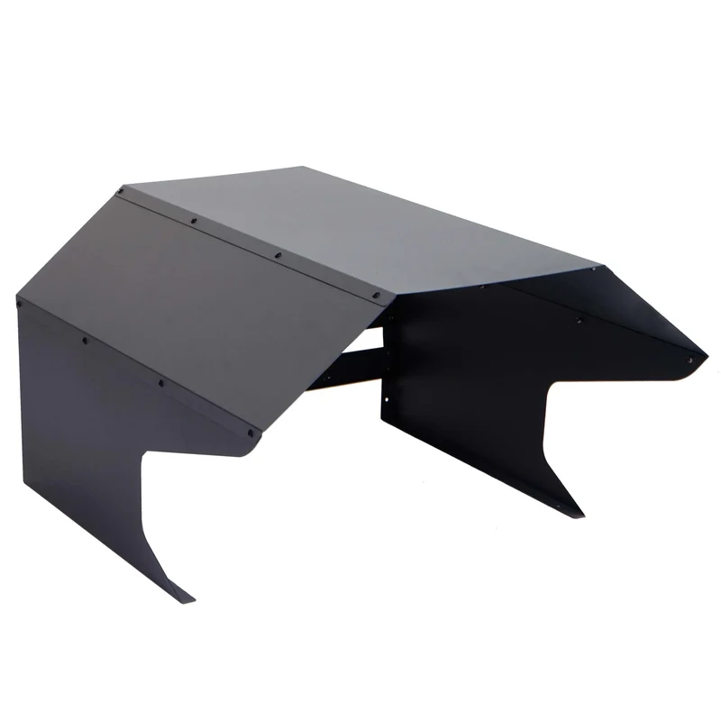 Garage pour robot tondeuse abri de protection 60x70 cm résistante aux intempéries en métal galvanisé gris foncé 04_0010378