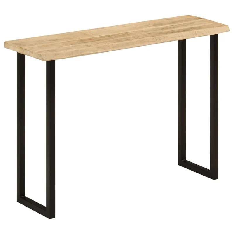 Table console table d'appoint 105 x 33 x 76 cm bois de manguier et acier DEC031365