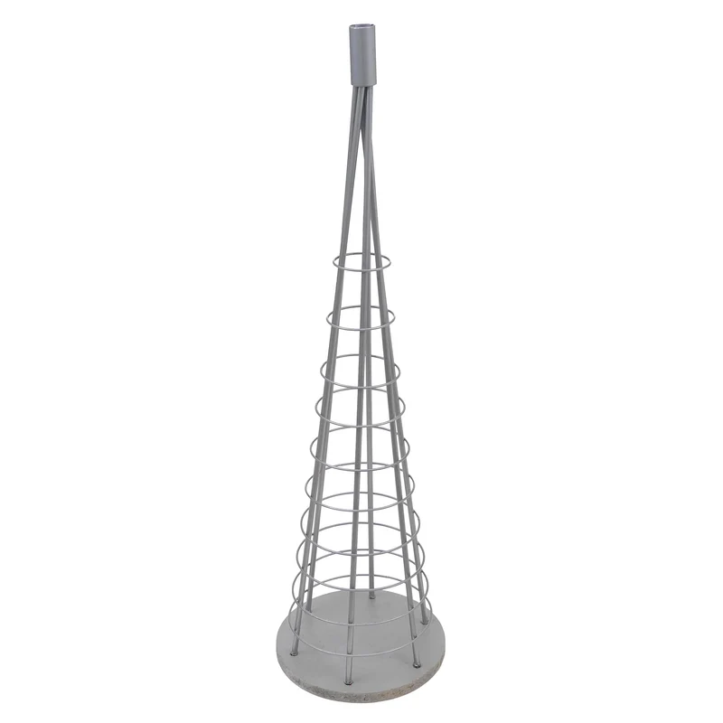 Arbre décoratif sapin de Noël décoratif en métal à personnaliser décoration intérieure 90 cm argenté 04_0009009