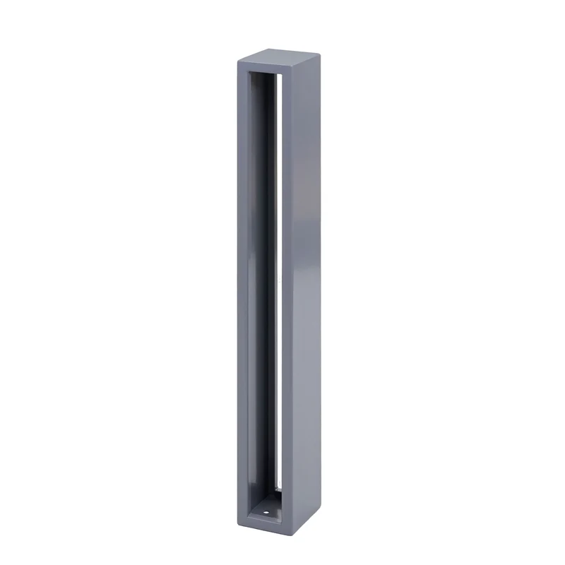 Arceau de stationnement vélo en acier galvanisé thermolaqué gris 87 cm support d’appui pour 1 à 2 vélos fixation au sol incluse 04_0010449