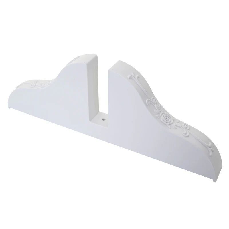Lot de 3 supports pour paravent stabilisateurs décoration intérieure 11 x 30 x 2,7 cm en plastique blanc 04_0011431