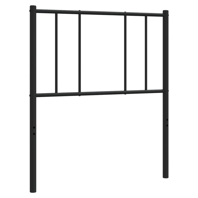 Tête de lit accessoire couchage chambre à coucher meuble 80 cm métal noir TDL0202407