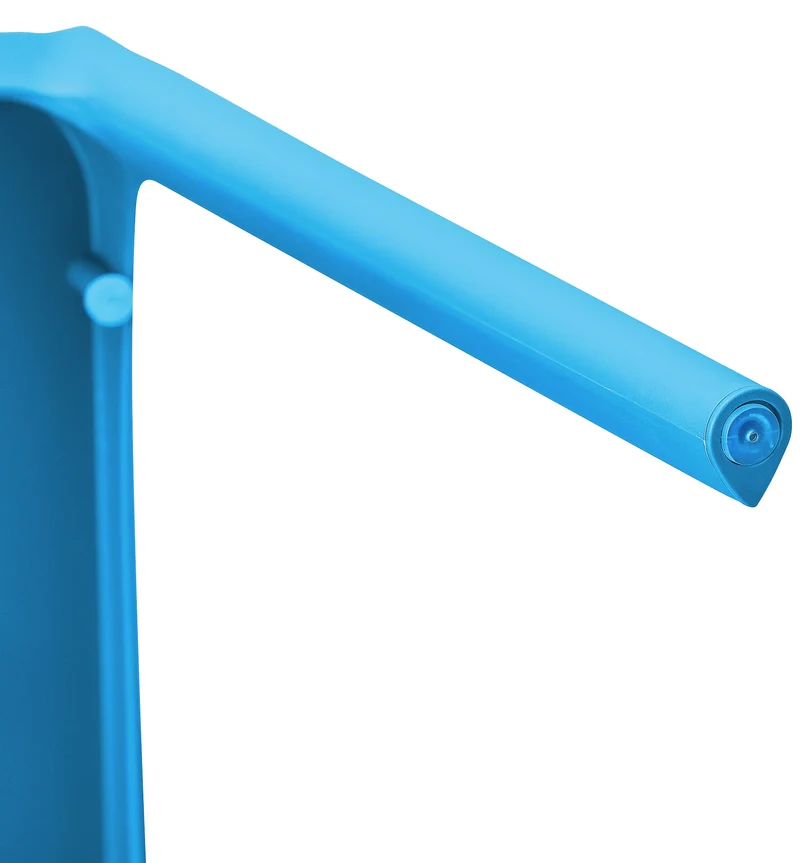 Lot de 2 chaises empilable design en plastique couleur bleu résistant aux UV – jardin terrasse et intérieur 10_0007908