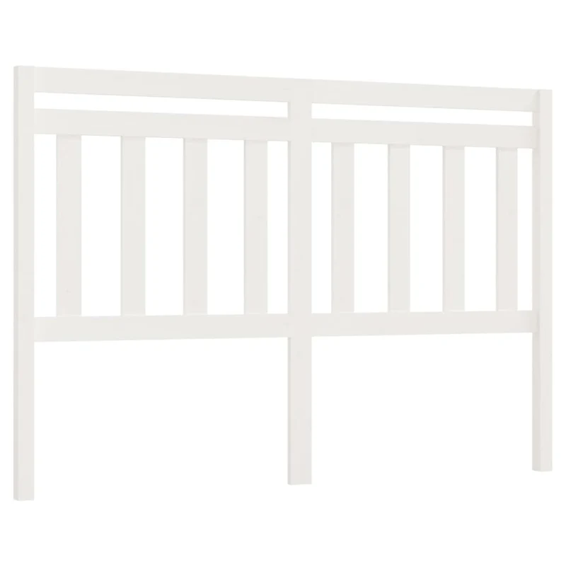 Tête de lit accessoire couchage chambre à coucher meuble 146 x 4 x 100 cm bois de pin blanc TDL0203851