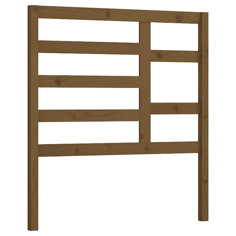 Tête de lit accessoire couchage chambre à coucher meuble 96 x 4 x 104 cm bois massif marron clair TDL0202798
