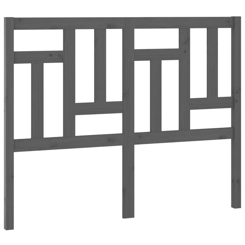 Tête de lit accessoire couchage chambre à coucher meuble 125,5 x 4 x 100 cm bois de pin gris TDL0203515