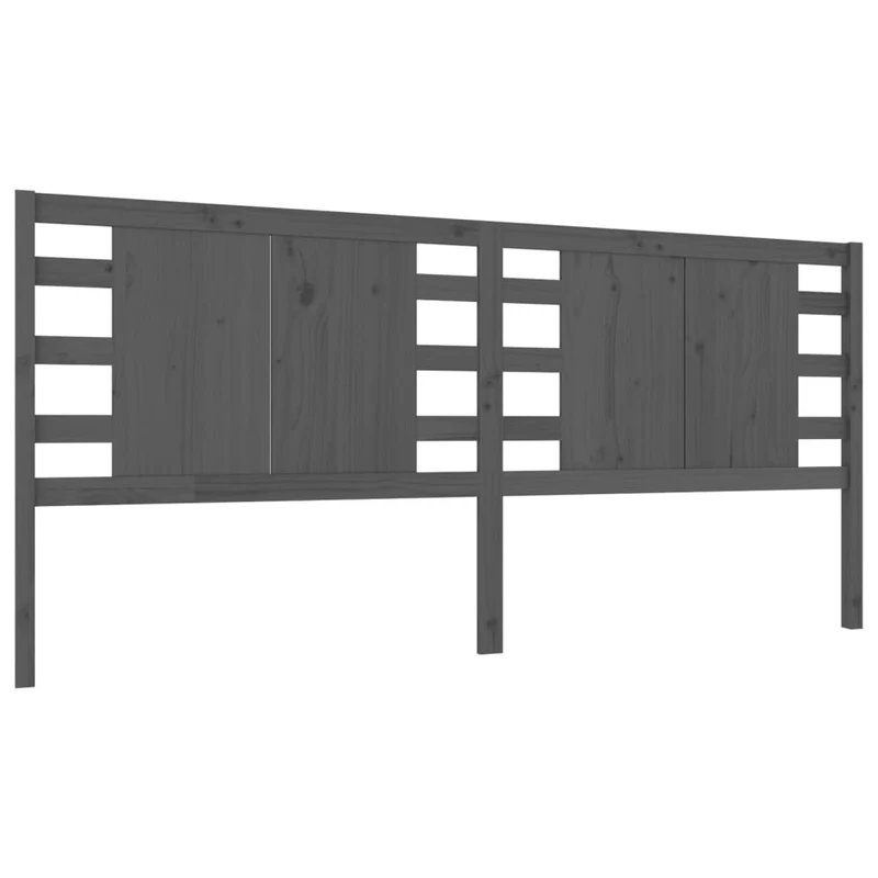 Tête de lit accessoire couchage chambre à coucher meuble 126 x 4 x 100 cm bois de pin gris TDL0203501