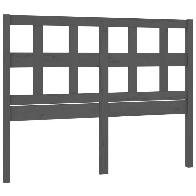 Tête de lit accessoire couchage chambre à coucher meuble 205,5 x 4 x 100 cm bois de pin gris TDL0203335