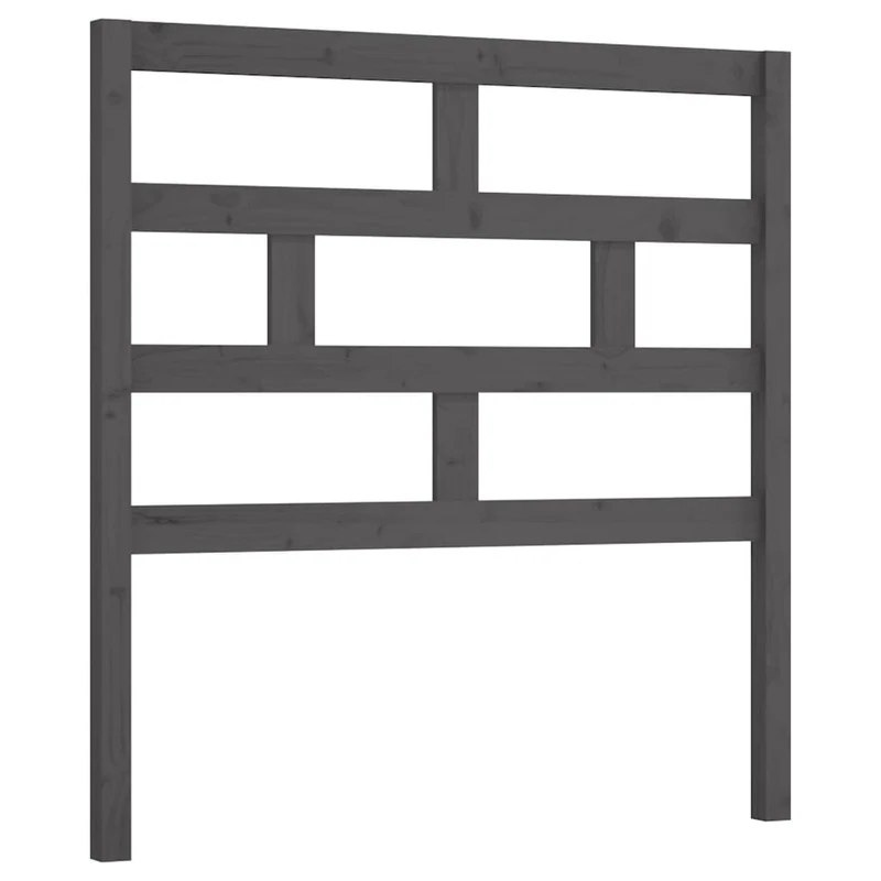 Tête de lit accessoire couchage chambre à coucher meuble 81 x 4 x 100 cm bois de pin gris TDL0203283