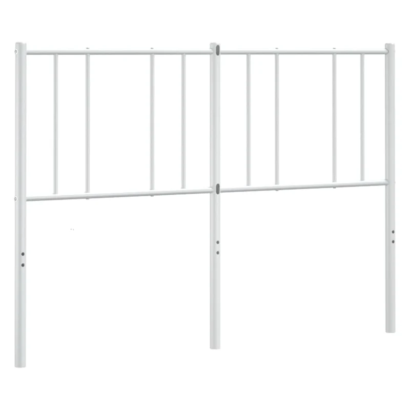 Tête de lit accessoire couchage chambre à coucher meuble 120 cm métal blanc TDL0202483