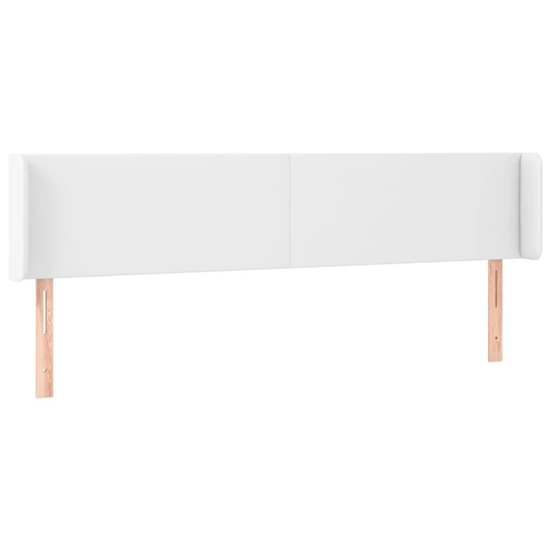 Tête de lit accessoire couchage chambre à coucher meuble à LED 203 x 16 x 78/88 cm synthétique blanc TDL0201930