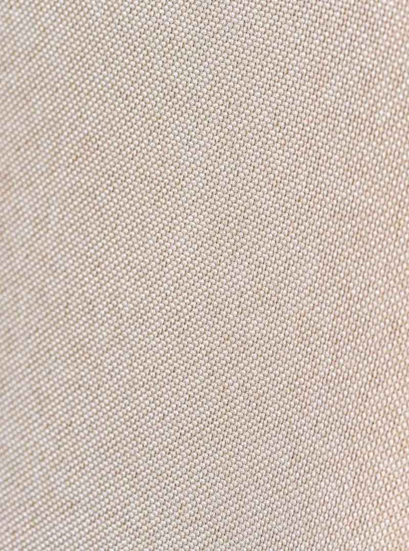 Lot de 2 chaises de salle à manger avec accoudoirs design rétro en tissu crème et bois marron 10_0007666