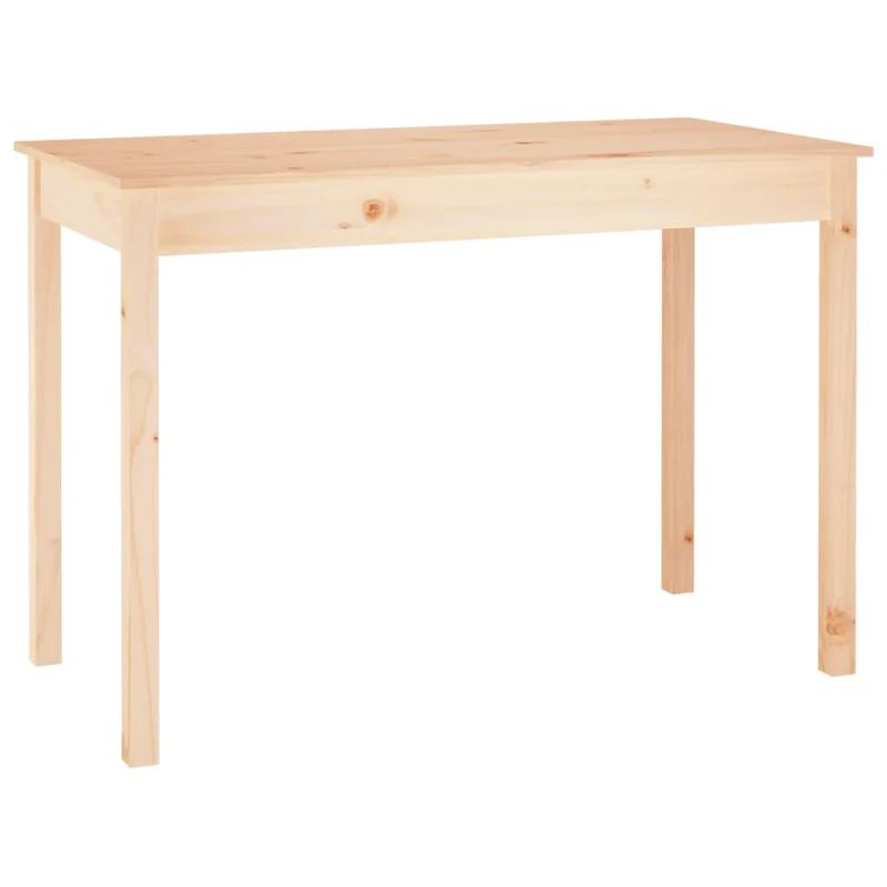 Table de salle à manger design rustique 110 x 55 x 75 cm bois massif de pin couleur chêne DEC036690