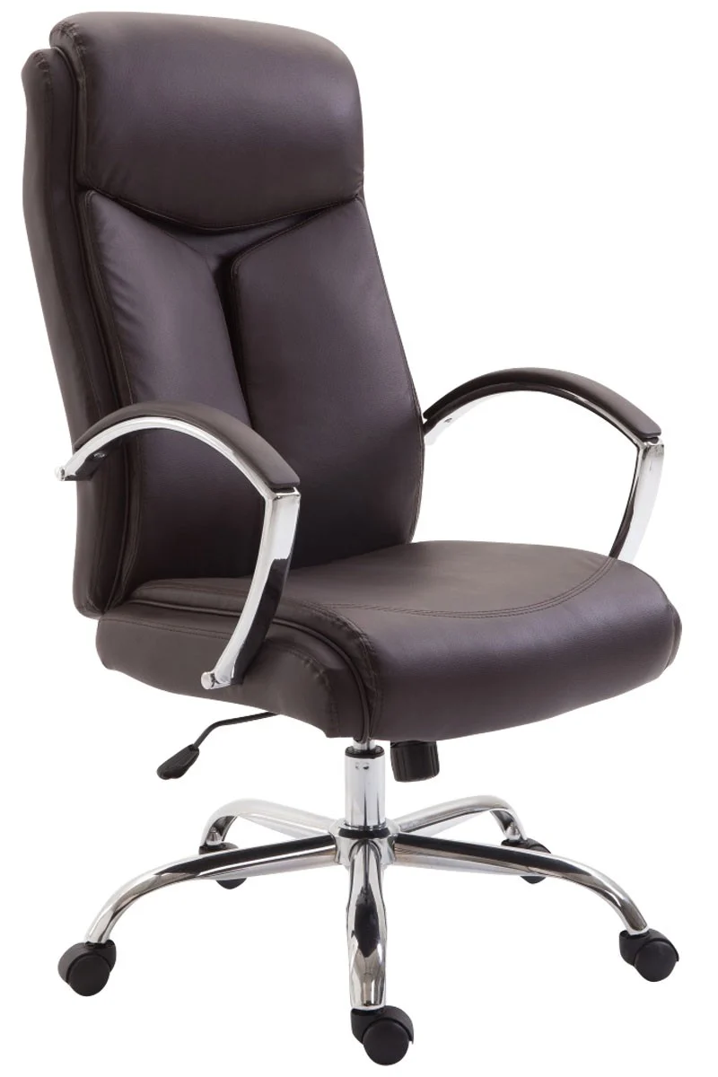 Fauteuil de bureau en synthétique marron réglable BUR10255