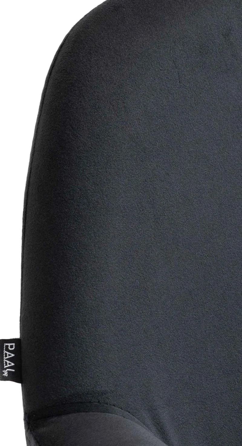 Tabouret de bar x1 avec repose-pieds et accoudoirs en velours noir piètement en trompette métal doré 10_0005604