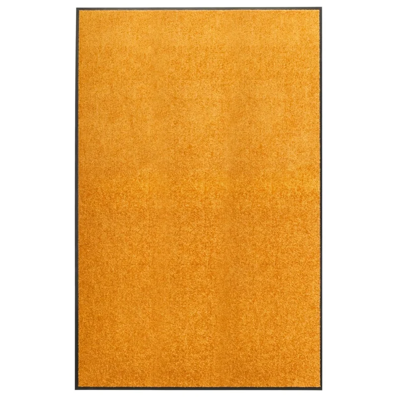 Paillasson lavable 120 x 180 cm polyamide orange PVC antidérapant DEC040625