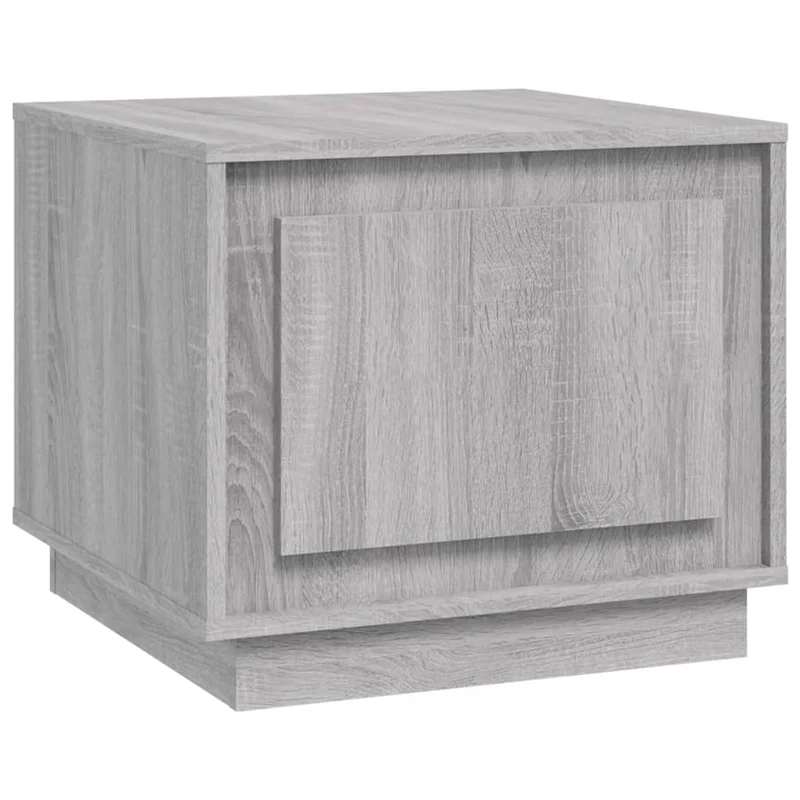 Table basse petit meuble d'appoint 51 x 50 x 44 cm bois d'ingénierie gris DEC040038