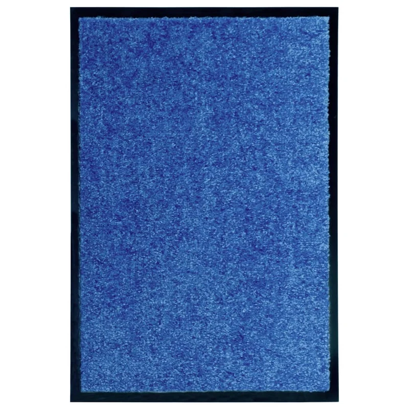 Paillasson lavable 40 x 60 cm polyamide Bleu PVC antidérapant DEC040601