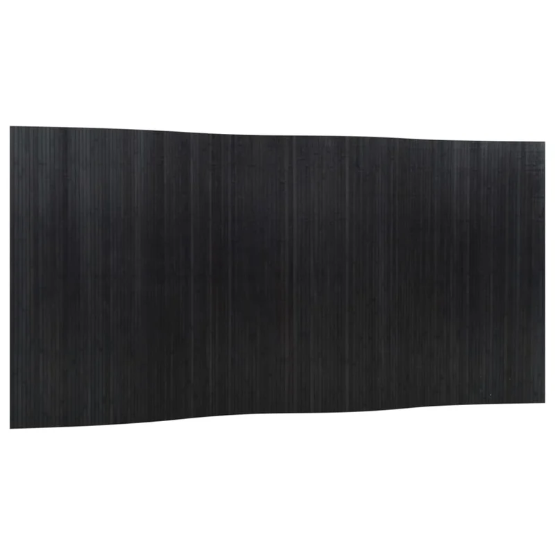 Paravent séparateur de pièce cloison 165 x 400 cm bambou noir DEC031162