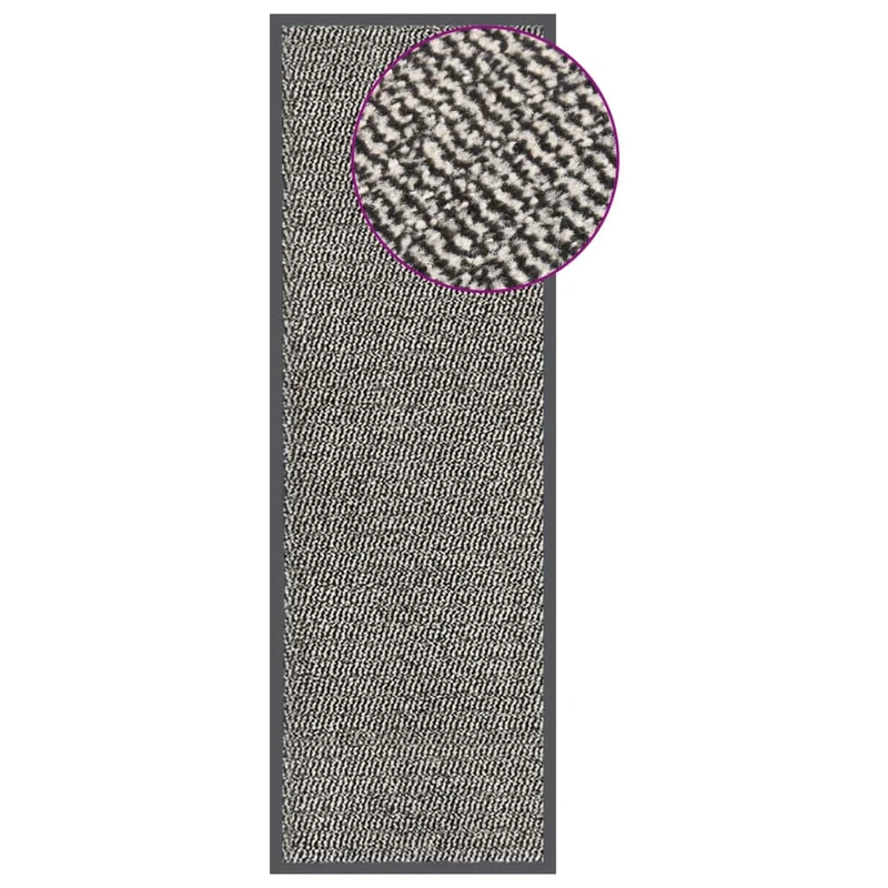Paillasson touffeté 60 x 180 cm PP marron clair et caoutchouc DEC040672