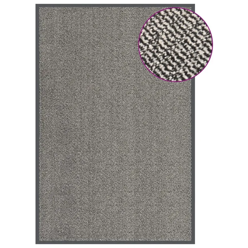 Paillasson touffeté 120 x 180 cm PP marron clair et caoutchouc antidérapant DEC040660