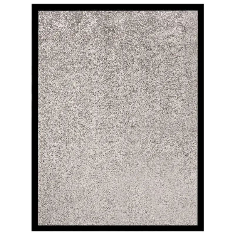 Paillasson dessous antidérapant 40 x 60 cm PP torsadé gris et vinyle DEC040593
