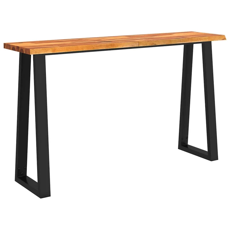Table console table d'appoint 140 x 40 x 80 cm bois d'acacia et acier DEC032281