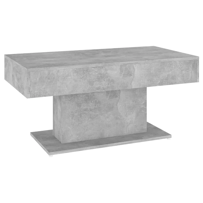 Table basse design moderne et contemporaine 96 x 50 x 45 cm bois d'ingénierie gris DEC039408