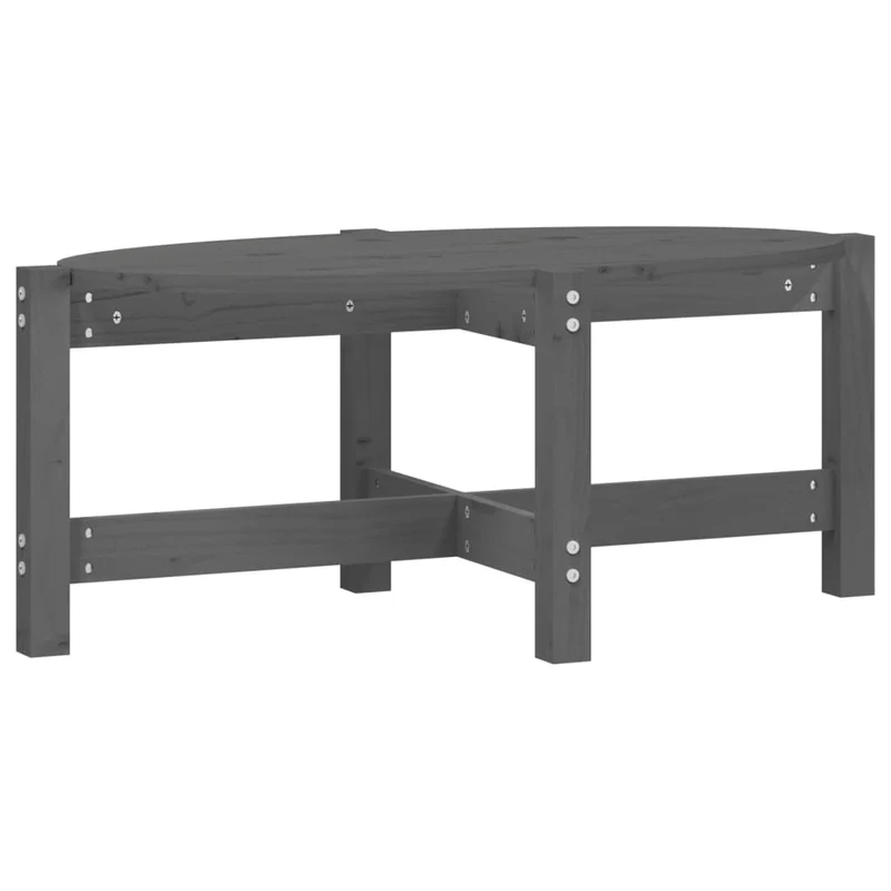 Table basse simple 87 x 48 x 35 cm bois massif de pin gris DEC039209