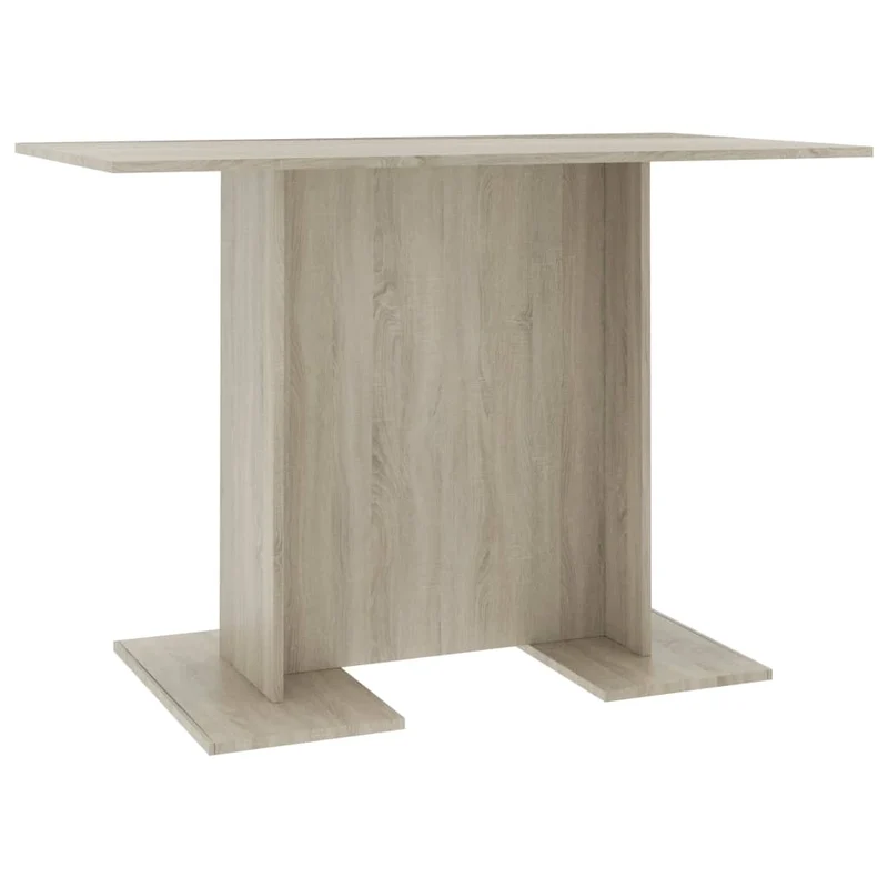 Table de salle à manger design moderne 110 x 60 x 75 cm aggloméré couleur chêne DEC036637