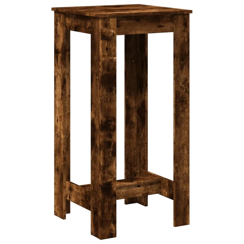 Table d’appoint multifonction 51 x 50 x 103,5 cm bois d'ingénierie marron effet vieilli DEC036432