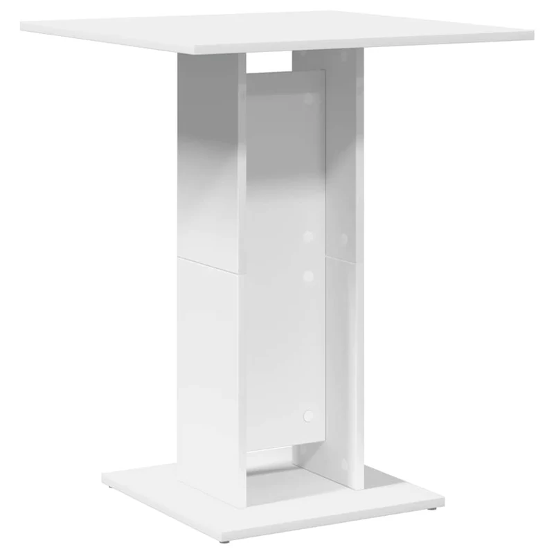 Table d'appoint auxiliaire design moderne 60 x 60 x 75 cm bois d'ingénierie blanc DEC036534