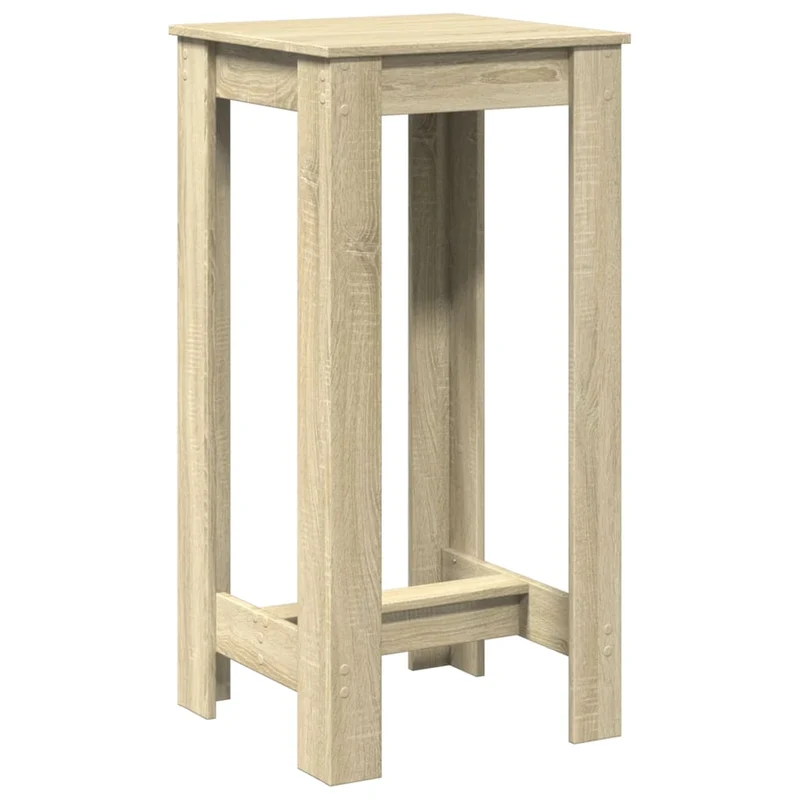 Table d’appoint multifonction table haute 51 x 50 x 103,5 cm bois d'ingénierie couleur chêne DEC036442