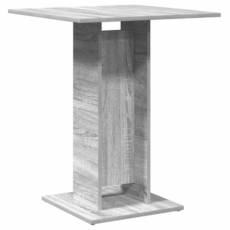 Table d'appoint auxiliaire table haute 60 x 60 x 75 cm bois d'ingénierie gris DEC036588